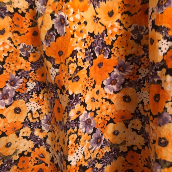 H&M Dresses New Hm Orange Floral Spaghetti Strap Dress Poshmark
